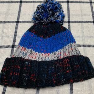 Capelli New York Knit Winter Pom Pom Hat Beanie Blue, Black, Red, Gray Size S/M